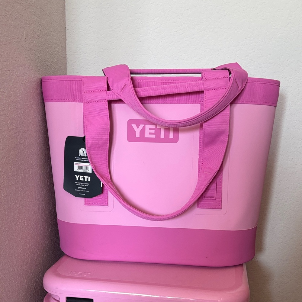 YETI Two-Tone Pink Tote Bag